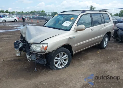 2007 Toyota Highlander Hybrid Limited V6 z USA, uszkodzony, nr VIN JTEEW21A470049134